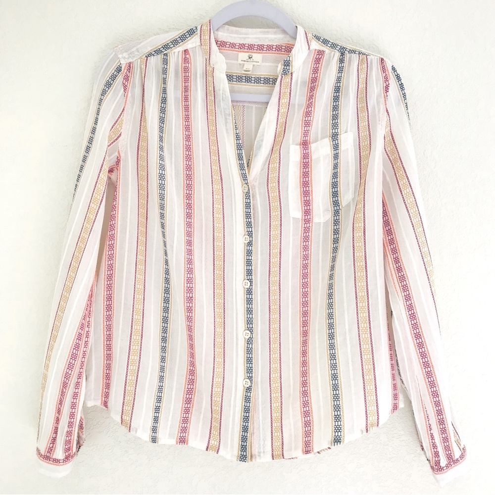 JOHNNY COTTON Embroidered Cotton Button Up Ranch Shirt